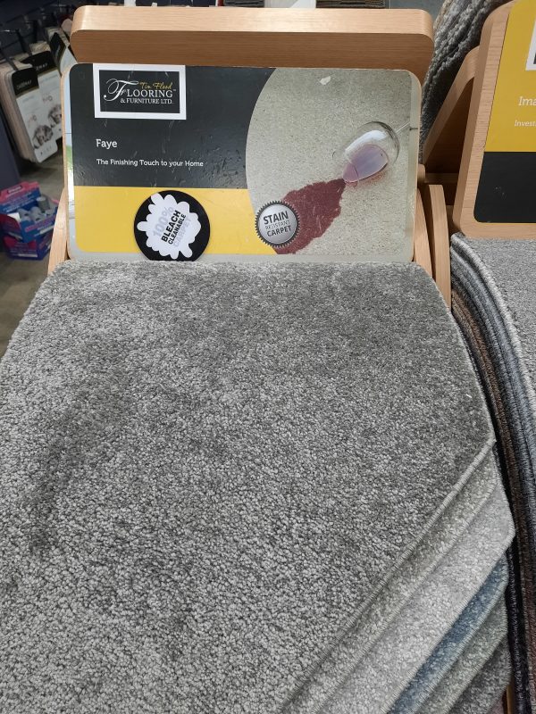 an image of a carpet sample stand