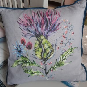 an image of a floral cushion
