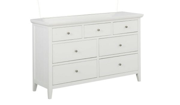 an image of a wide 7 drawer chest